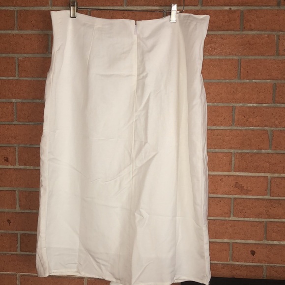 🤍LINEA DONNA🤍FRONT KNOT LINEN PENCIL SKIRT🤍 - Picture 5 of 8